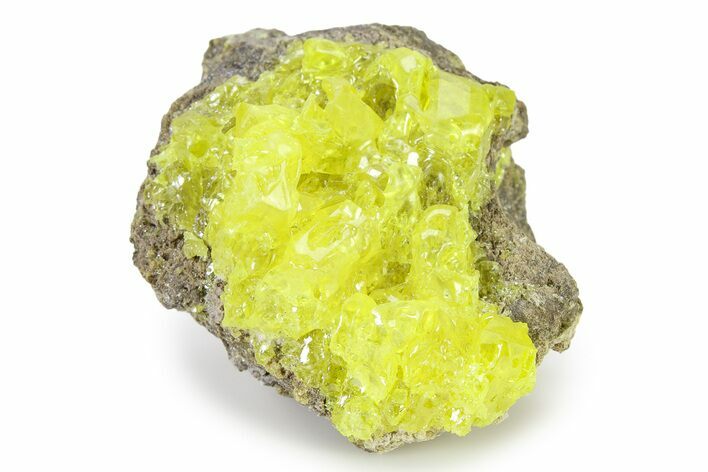 Bright-Yellow Sulfur Crystals - Bolivia #322533